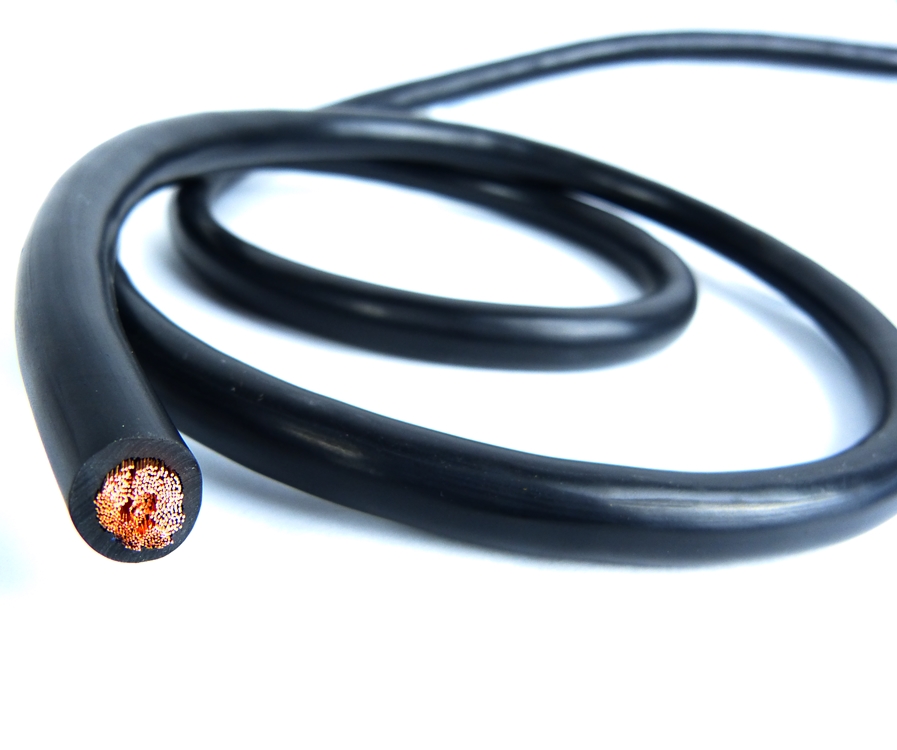 Hyfive Battery Welding Starter Cable Copper Coil Black 300Amp 40 Mm2 